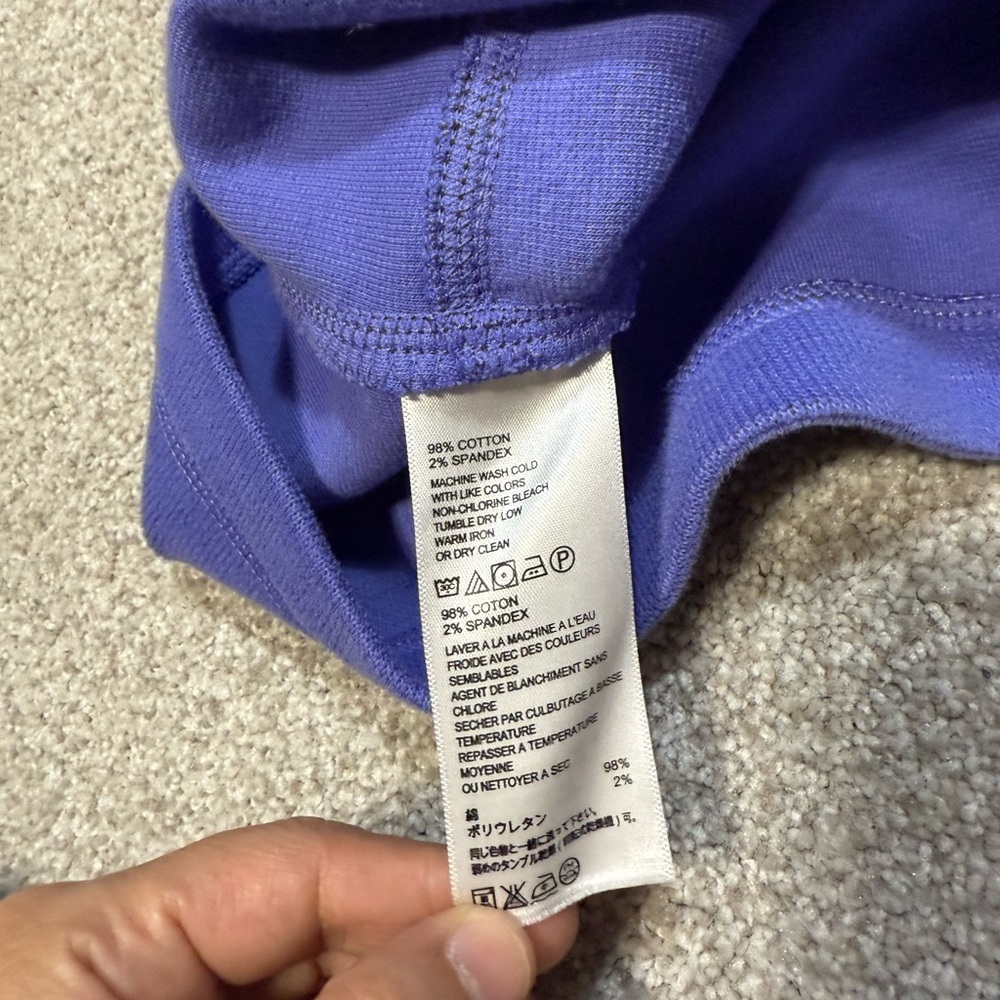 Tommy Bahama Purple 3/4  Zip-Up Sweater Pullover Size L Pineapple Symbol Outdoor - Picture 7 of 12